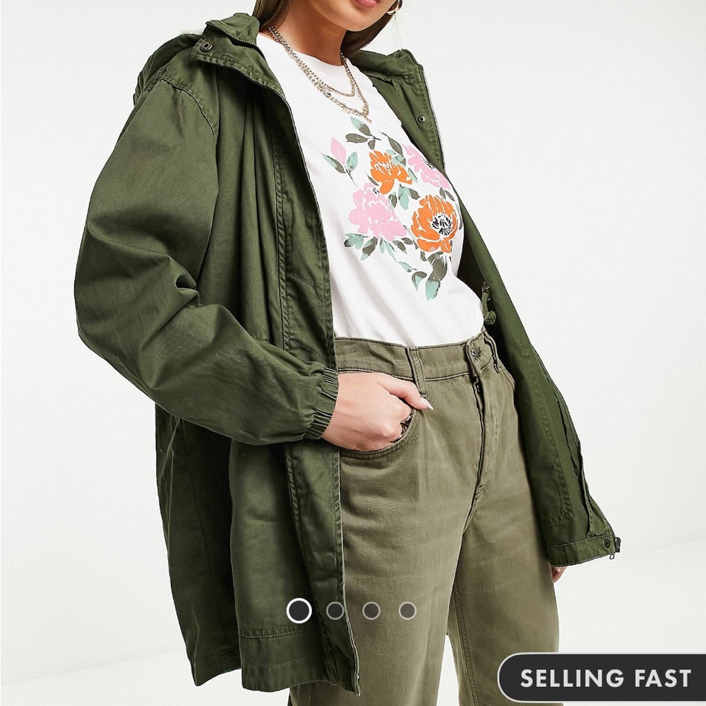 🚨LAST CHANCE🚨 NWT ASOS COTTON ON • Anorak Jacket in Green, S